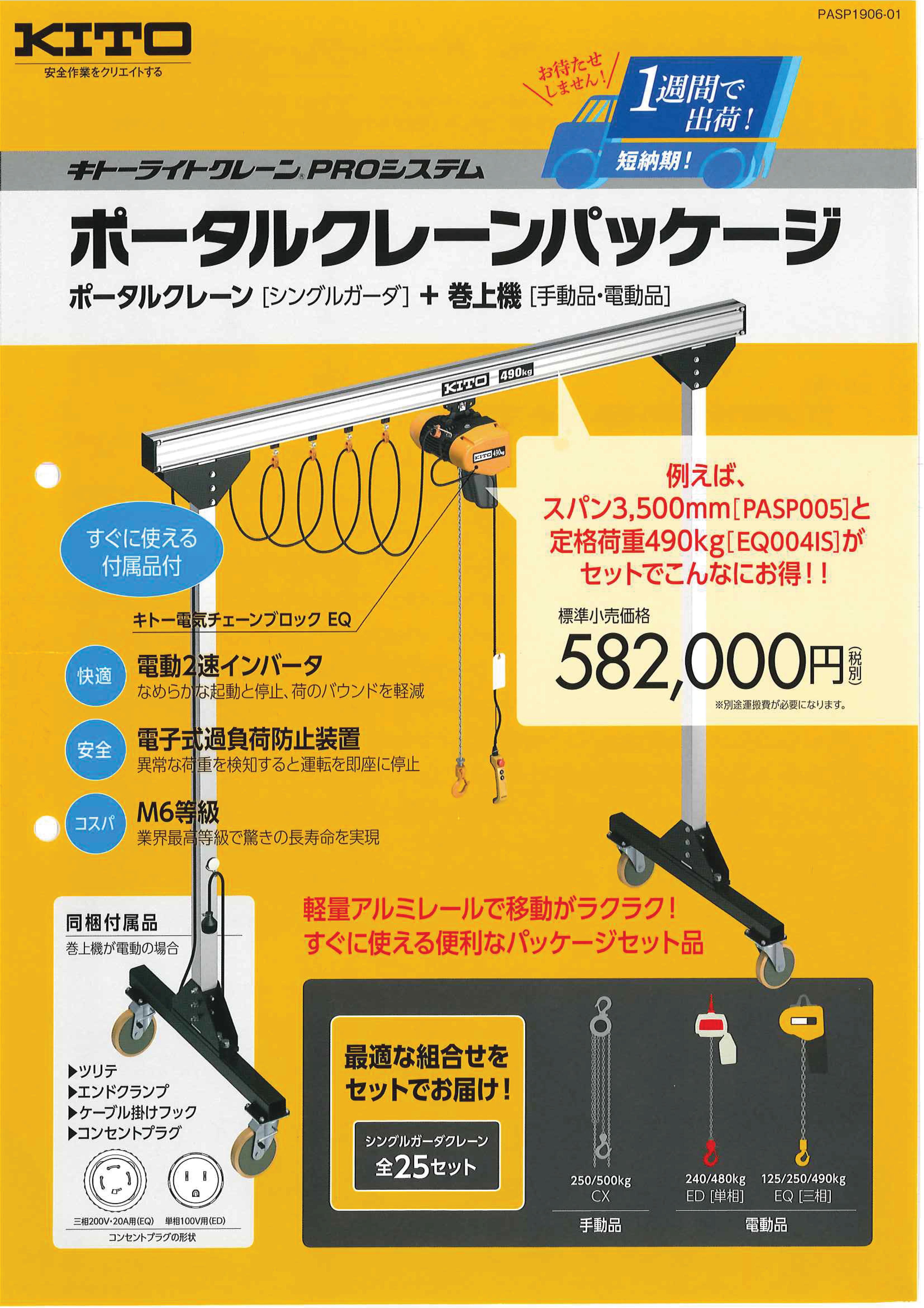 キトー製ポータルクレーン 設置のご紹介